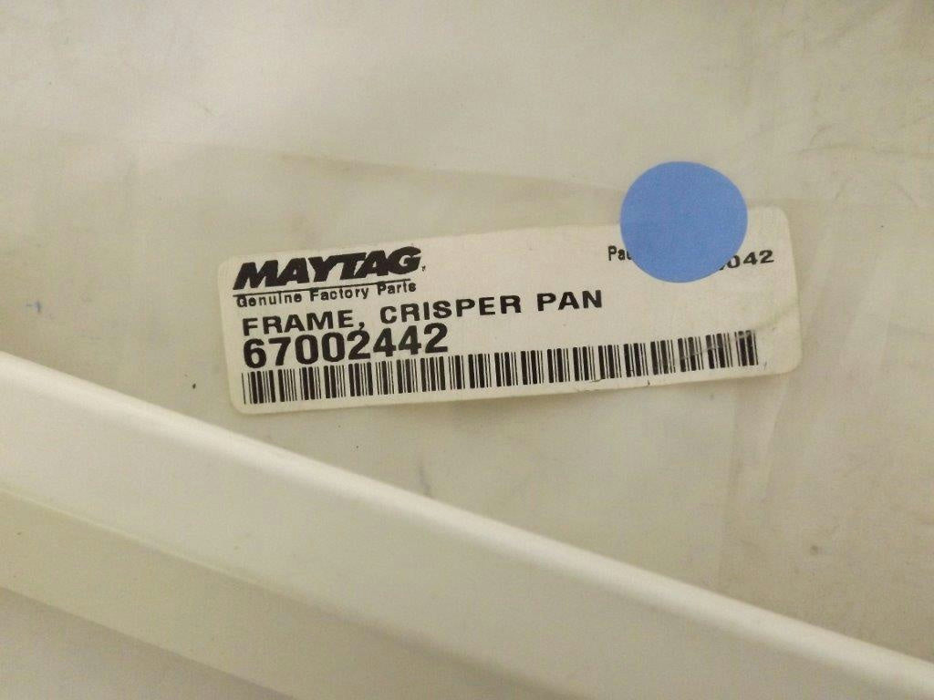 MAYTAG WHIRLPOOL REFRIGERATOR 67002442 CRISPER PAN FRAME NEW MAYTAG WHIRLPOOL REFRIGERATOR 67002442 CRISPER PAN FRAME NEW